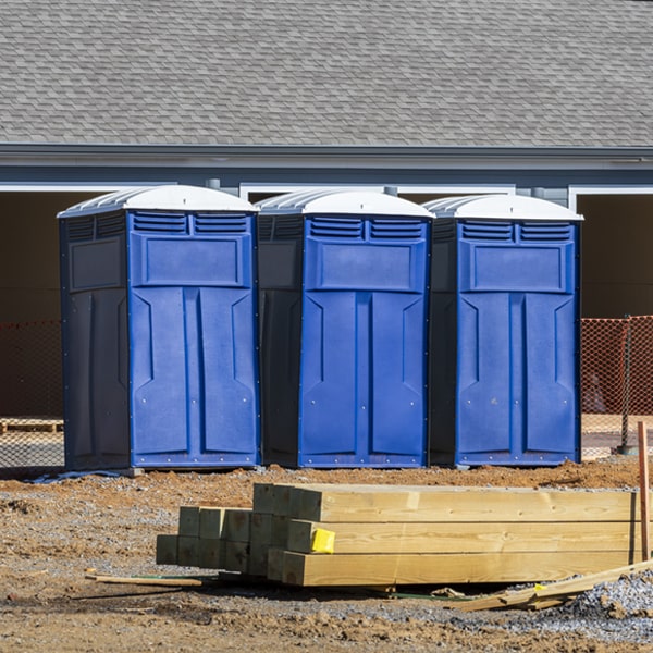 are there any restrictions on where i can place the portable toilets during my rental period in North Hudson